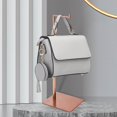 thumbnail image 4 of serony Handbag Display Rack Shoulder Bags bag Holder Retail countertop Hanging Hanger Purse Stand Multi Purpose for Countertop Rose Gold Drawing, 4 of 9