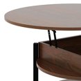 thumbnail image 3 of FABATO Table Basse Ron avec Rangement et Compartiment Caché, Espresso, 3 of 12