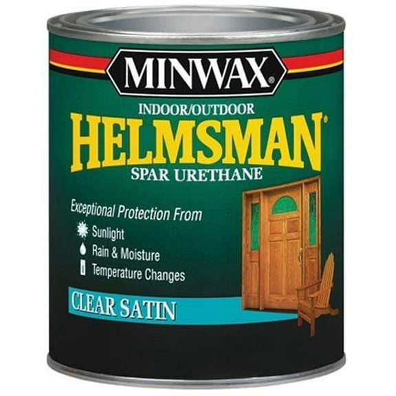 Minwax 63205444 Helmsman Spar Urethane, quart, Satin
