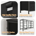 thumbnail image 4 of 10-Drawer TV Stand for 55" TV with Power Outlets, Wood Top, 4 of 7
