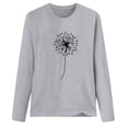 thumbnail image 4 of Pompotops T-shirt à Manches Longues et Col Rond Imprimé pour Femmes Chemisier, 4 of 4