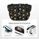 thumbnail image 5 of Fotbe Bees Cangurera Cuadrada con Estampado de Doble Capa, Bolsa de Cintura Ajustable Mini para Hombres y Mujeres, 5 of 9