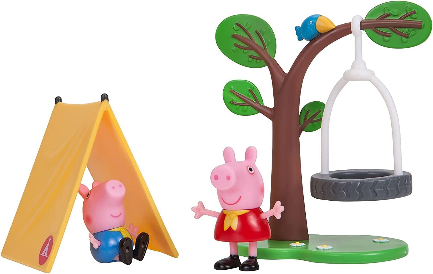 Peppa Pig Camping Trip Playset, 4 Pieces Includes Peppa &