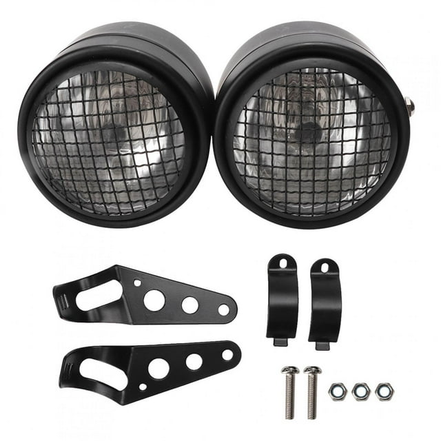Faro doble de motocicleta Jadeshay 8,5 pulgadas Hierro Negro