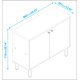 thumbnail image 5 of Credenza Chamelco B 90 cm - Blanco WEIK Chamelco B, 5 of 6