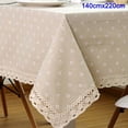 thumbnail image 1 of PENGXIANG Nappe Motif Floral en Lin Coton avec Dentelle pour Table à Manger, 1 of 5