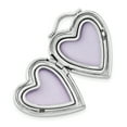 thumbnail image 2 of Sterling Silver 20mm Diamond Cut Textured & Polished Heart Locket, 2 of 3