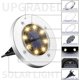 thumbnail image 4 of Solar Ground Lights, 8 LED Solar Powered Disk Lights Outdoor Waterproof Landscape Lawn Lighting for Garden Yard Deck Walkway Patio Pathway (8, Warm Wh, 4 of 4