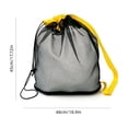 thumbnail image 3 of Large Breathable Mesh Drawstring Beach Bag Sandproof Pool Toy Storage Tote with Shoulder Strap Portable Swim Wet Clothes Shells Carrier, 3 of 7