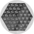 thumbnail image 1 of Ahgly Company Machine Washable Indoor Round Transitional Platinum Silver Gray Area Rugs, 7' Round, 1 of 7