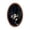 A011- K, variant on Framed Wall Art Vintage Ghost Halloween Print Wooden Oval Frame Spooky Gothic Hanging Decor for Home Office Library