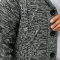 thumbnail image 6 of X RAY JEANS Mens Shawl Collar Cable Knit Cardigan, Charcoal Grey, S, 6 of 6