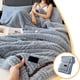 thumbnail image 1 of Manta de franela extra gruesa de doble capa, 200x150cm, cálida y suave, ideal para la cama, el sofá, la oficina o para una siesta. 1 unidad. Gris Rkxzt, 1 of 6