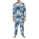 thumbnail image 3 of Balery Blue Shells Pijama para Hombre de Dos Piezas con Manga Larga, Conjunto de Dormir y Descanso Suave con Bolsillos-Medium, 3 of 7