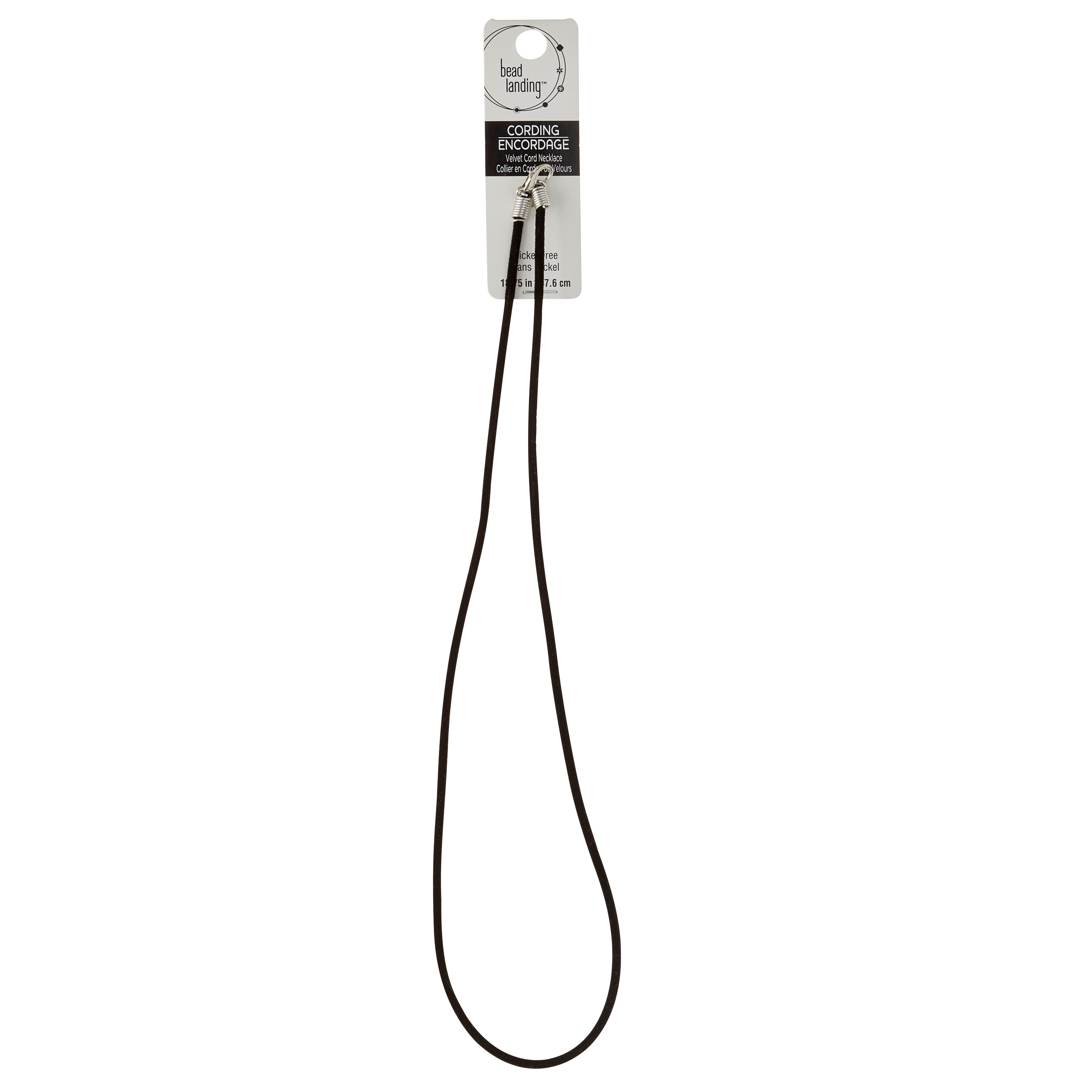 MICHAELS Bulk 12 Pack Black Velvet Cord Necklace by Bead Landing