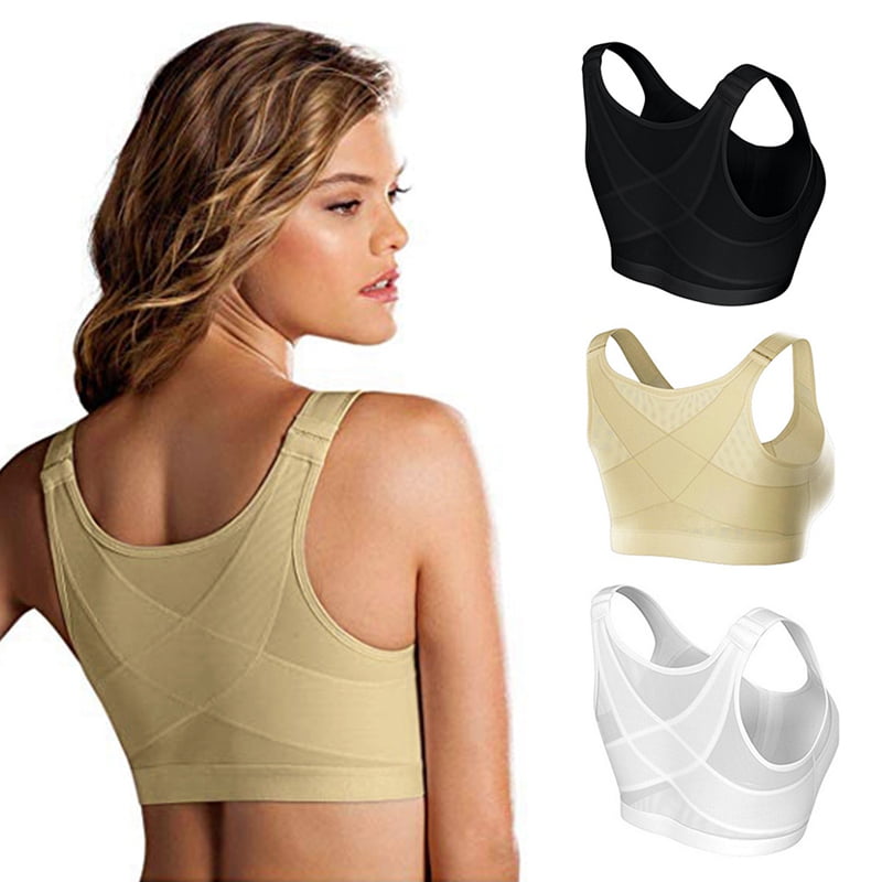 Abcelit Posture Corrector Lift Up Bra Women New Cross Back Bra