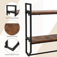 thumbnail image 2 of Over the Toilet Shelf Wall Mounted with Metal Frame for Bathroom, 2 of 6