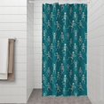 thumbnail image 2 of Teal Dancing Skeleton Pattern Shower Curtain 36"x72" ,Bathroom Decorative Shower Curtains Set with 12 Hooks,Modern Waterproof Washable Shower Curtain, 2 of 6