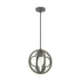 thumbnail image 2 of Hunter - Gablecrest 1-light French Oak, Medium Size Pendant Light, Dimmable, Transitional Style, Sphere Shaped, for Bedrooms, Dining, Living Rooms - 19093, 2 of 9