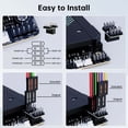 thumbnail image 4 of Interrupteur d'alimentation PC de bureau externe, bouton d'alimentation PC Lumière RVB pour la maison, 4 of 7