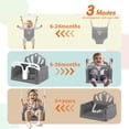 thumbnail image 3 of G TALECO GEAR 2 in 1 Foldable Toddler Swing and Baby Jumper, Baby Bouncer Jumper, Swing Set for Backyard, Easy to Install & Store, Gray, 3 of 9