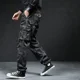 thumbnail image 2 of Pantalones cargo rectos para hombre, pantalones casuales para hombre, multibolsillos, estilo coreano de lujo, Y2k, vintage, corte regular, 2 of 5