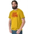 thumbnail image 5 of Jesus Strong Philippians 4:13 Bible Men's Graphic T Shirt Tees Brisco Brands S, 5 of 6