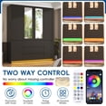 thumbnail image 5 of ChVans 75" Tall 4 Doors Armoire Wardrobe Closet with 3 Drawers and Mirror, Large Wardrobe Closet for Bedroom with LED Lights, Wooden Armoire Storage Cabinet with Hanging Rod, Black, 5 of 12
