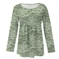 thumbnail image 3 of WZXFASHION T-shirt à Manches Longues Imprimé pour Femmes, Grande Taille, Liquidation, 3 of 5