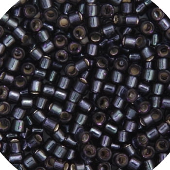 Miyuki Delica 11/0 RD - Gris Olive Foncé Argent Doublé-Teint - 5.2GVIAL de Perles de Verre Japonaises