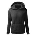 thumbnail image 2 of Womens Casual Tops Women's Solid Sweatshirt Women Long Sleeve Letter Solid Color Hoodie Sweatshirts Pullover Sweatshirts Top Blouse, 2 of 4