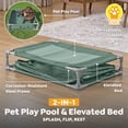 thumbnail image 4 of H2OGO! Pet Play Pool & Elevated Bed, Fetchin' Fun Splash Pool & Raised Mesh Bed for Dogs, 4 of 10