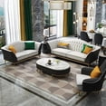 thumbnail image 2 of New Style Light Luxury Palace Style Simple Leather Sofa Modern Master Design Fashionable Home Furniture Set For Living Room My Lux Decor Round, 2 of 12