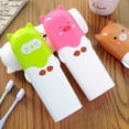 thumbnail image 3 of Ludlz Portable Cute Cartoon Travel Toothbrush Toothpaste Towel Storage Box with Cover, 3 of 8