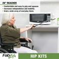 thumbnail image 3 of FabLife Hip Kit Daily Living Aids for Mobility, Hip Replacement Recovery, Knee and Back Surgery Includes Grabber Reacher, Bath Sponge Stick, Sock Aid, Shoehorn, Dressing Stick, 3 of 7