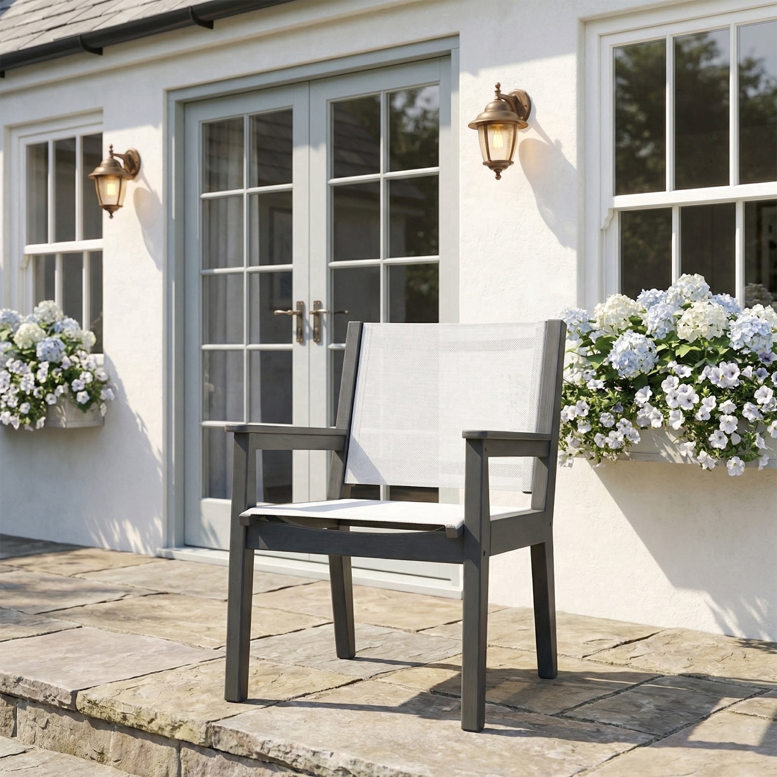 Better Homes & Gardens Ezra Outdoor HDPE Dining Chair, 2-Pack
