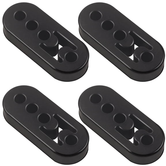 Universal 4-Pack Adjustable Rubber Exhaust Hanger, 4 Holes