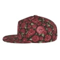 thumbnail image 3 of Balery Baseball Cap Flat Bill Hats for Men Adjustable Size for Running Workouts and Outdoor Activities All Seasons Dad Hat(Rose Flowers ), 3 of 9