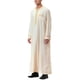 thumbnail image 4 of Bata musulmana de manga larga con bolsillo bordado para hombre - Ropa de oración de color liso - Poliéster y algodón - Todas las estaciones - Tallas S-XXXL, 4 of 6