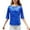 504_Blue, variant on Dyfzdhu Sequin Tops for Women Trendy 3/4 Sleeve Sparkly Blouses Crew Neck Loose Fit Glitter Shirts Party Going Out Top Black