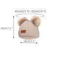 thumbnail image 7 of Fjofpr Knitted Hat for Kids Winter Hat for Boys Winter NEW 1-11 Years Old For Girls Boys Kids Winter Beanie Hat Warm Knit Thick Ski Cap With Fluff, 7 of 7