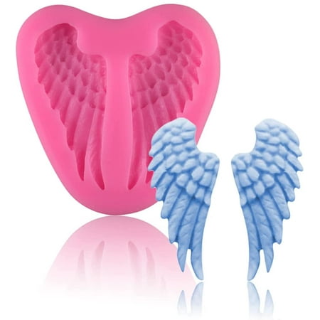 

Angel Wings Mold Angel Silicone Molds Non Stick Food Grade Silicon Molds for Sugar Chocolate Bread Mousse Jelly Craft Molds DIY Cake Decorating