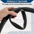 thumbnail image 7 of Unique Bargains Silicone Vacuum Tubing Hose Automotive Vacuum Line High Temperature 6.6Ft 1" 25mm ID 3mm Thickness 1 Pc Black 130PSI Max Pressure, 7 of 7