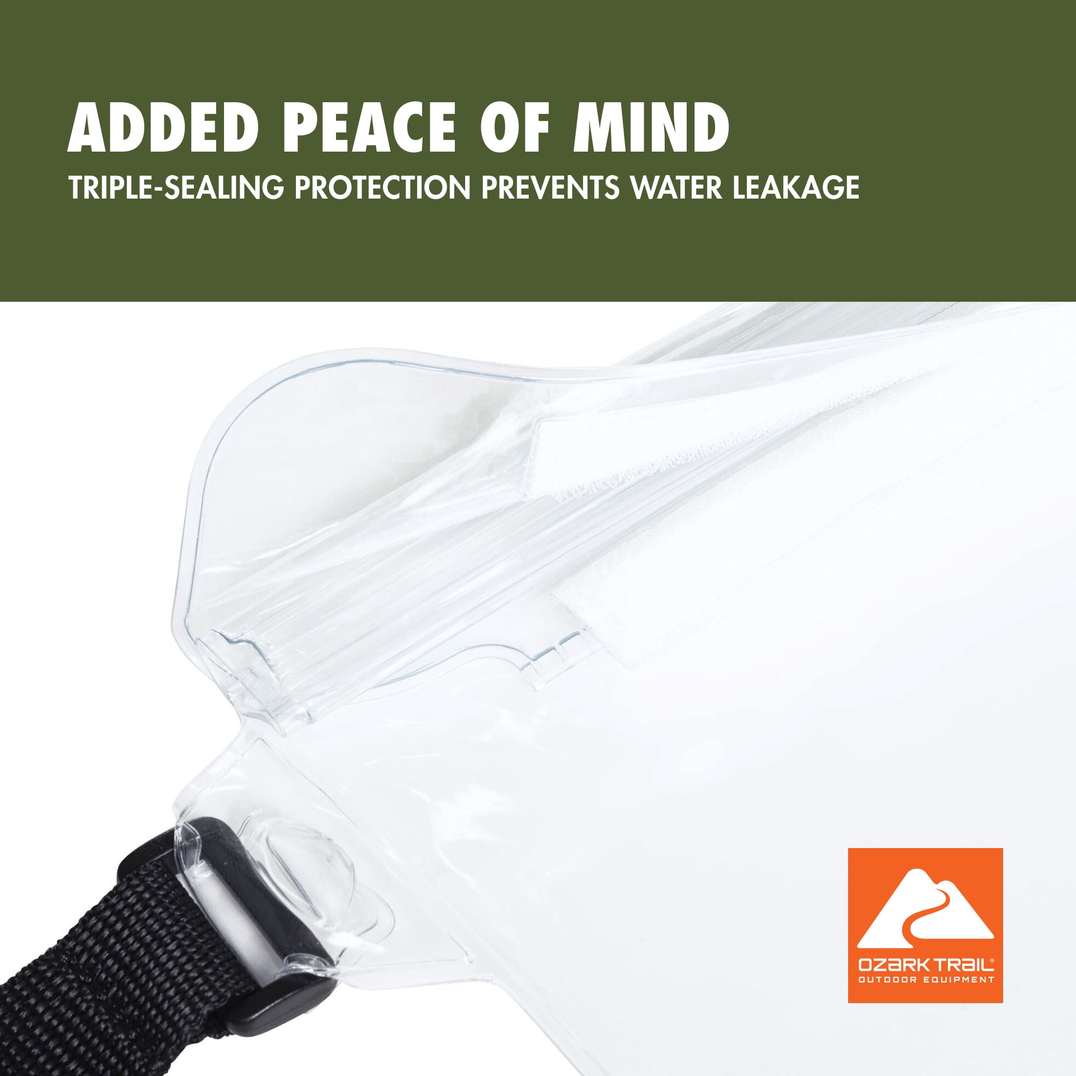 Ozark Trail Splash-Resistant On Waist Pouch with Adjustable Strap