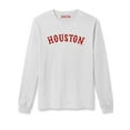 thumbnail image 5 of Daxton Retro Houston Arch Font Long Sleeves T Shirt Soft Medium Weight Cotton, 2Pk Red White White Red, 2XL, 5 of 5