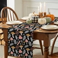 thumbnail image 3 of Fall Mushrooms Table Runner, Autumn Thanksgiving Kitchen Dining Table Decoration for Home Party Decor 13x108 Inches, 3 of 9