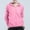 Pink, variant on pstuiky Jackets for Women, Women Solid Color V-Neck Long Sleeve Jacket Regular Fit Stylish Plus Size Sports Hoodie Women Coats Orange L