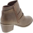 thumbnail image 5 of Forever Link Eury-4 Women's Fashion Round Toe Buckles Zipper Low Heel Ankle Booties Shoes, 5 of 7