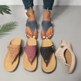 thumbnail image 2 of Sandalias deportivas de malla transpirable, zapatillas ortopédicas con cuña y soporte para arco, zapatillas de tacón con suela gruesa para mujer, 2 of 7