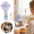 thumbnail image 1 of Portable Fan Handheld USB Personal Fan With Fine Spray And Rechargeable Battery For Outdoor Indoor Use, 1 of 6